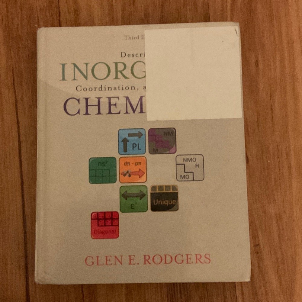 Inorganic Chemistry Textbook by Glen E. Rodgers